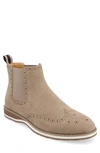 Vance Co. Thorpe Wingtip Chelsea Boot In Taupe
