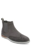 Vance Co. Thorpe Wingtip Chelsea Boot In Grey