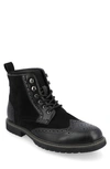 Vance Co. Virgil Wingtip Ankle Boot In Black