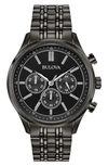 Bulova Bracelet Strap Chronograph Watch, 42mm In Gunmetal