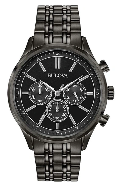 Bulova Bracelet Strap Chronograph Watch, 42mm In Gunmetal