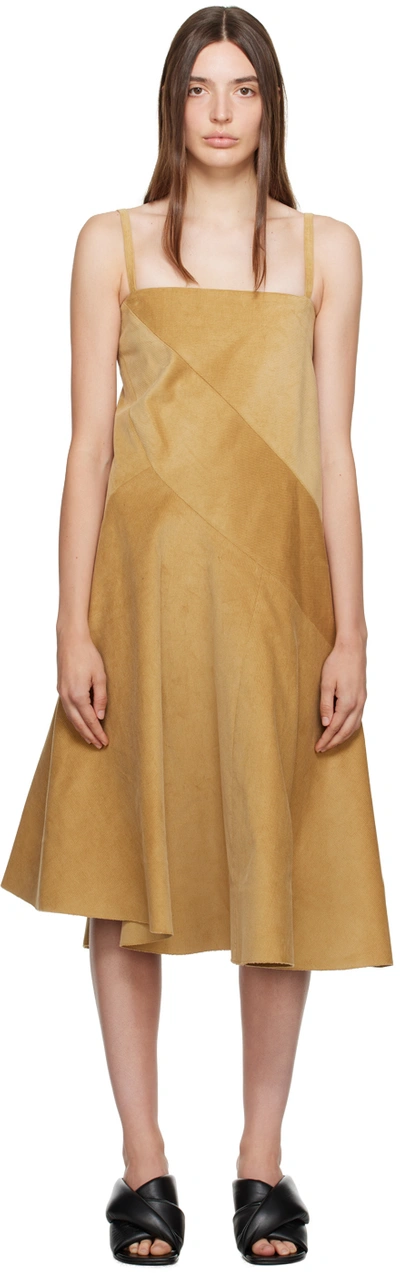 Jw Anderson Panelled Curve Dress In Neutrals