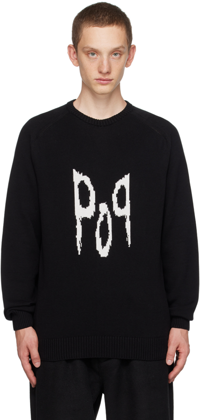 Pop Trading Company Corn Cotton Jumper In Black