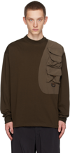 MEANSWHILE BROWN LUGGAGE LONG SLEEVE T-SHIRT
