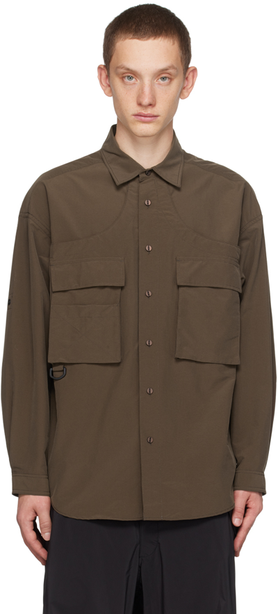 Meanswhile Brown Luggage Shirt In D.brown