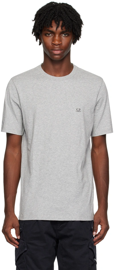 C.p. Company Gray Printed T-shirt In M93 Grey Melange