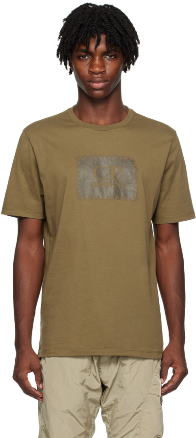 C.p. Company Brown Label T-shirt In 653 Butternut