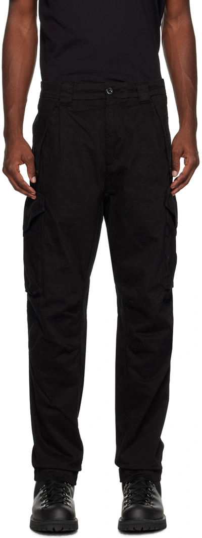 C.p. Company Black Loose-fit Cargo Pants