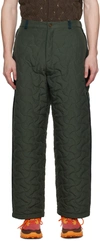 ROBYN LYNCH KHAKI QUILTED TROUSERS
