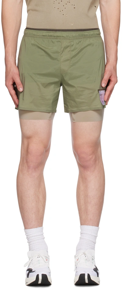 Satisfy Khaki Techsilk 8 Shorts In Vetiver