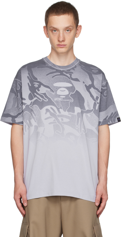 Aape By A Bathing Ape Purple Printed T-shirt In Ppe