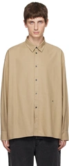 Etudes Studio Beige Illusion Shirt In Sand Destroy