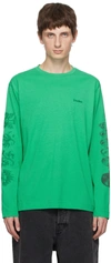 Etudes Studio X Batia Suter Wonder Graphic-print Long-sleeve T-shirt In Mint