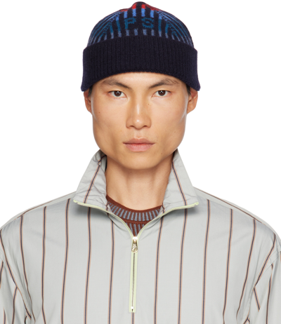 Ps By Paul Smith Multicolor 'ps' Beanie In 47 Blues