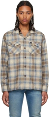 Nudie Jeans Beige Vincent Board Shirt In Beige