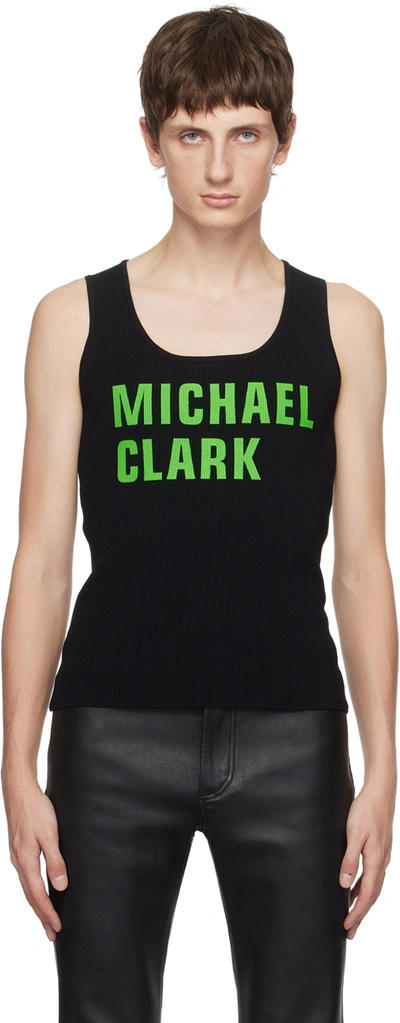 Jw Anderson Black Michael Clark Edition Tank Top In 999 Black