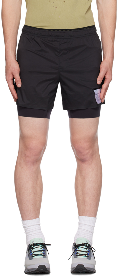 Satisfy Black Techsilk 8 Shorts