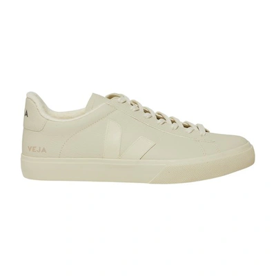 Veja Campo Winter Chromefree Leather Low Top Sneakers In Nautical White