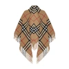 Burberry Check Cape In Archive_beige