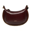 Isabel Marant Oskan Moon Shoulder Bag In Burgundy