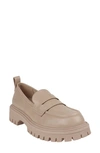 Good Choice New York Platform Penny Loafer In Taupe