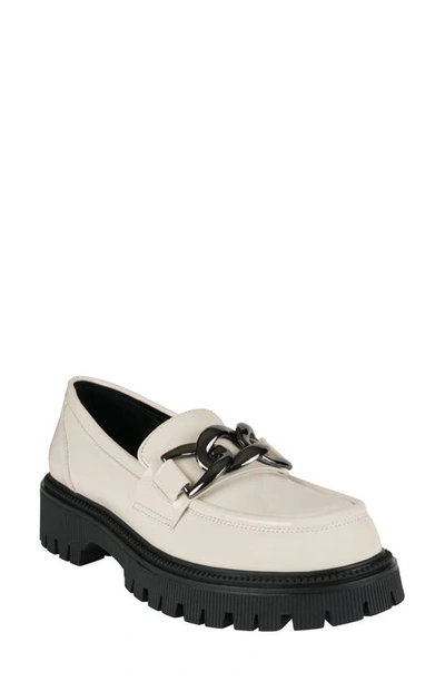 Good Choice New York Vita Chain Lug Sole Loafer In Off White