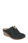 Good Choice New York Camille Hardware Wedge Mule In Black