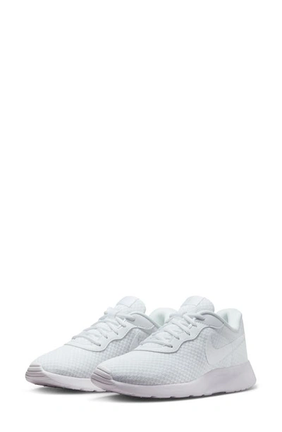 Nike Women's Tanjun Move To Zero Casual Sneakers From Finish Line In White