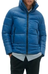 Noize Kobe Insulated Puffer Coat In Steel