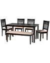 BAXTON STUDIO BAXTON STUDIO GENESIS MODERN 6PC DINING SET