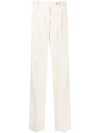 Zimmermann Pantalone Dalla Gamba Ampia Luminosity In Misto Lana Ricamata  Donna In Nude & Neutrals