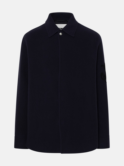 Jil Sander Blue Wool Shirt