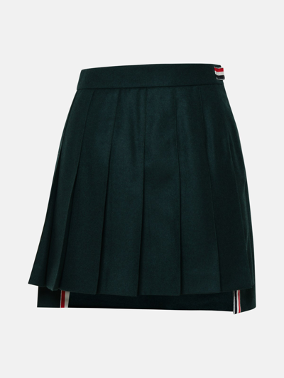 Thom Browne Green Wool Skirt