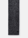 SAINT LAURENT GREY WOOL AND MOHAIR SCARF