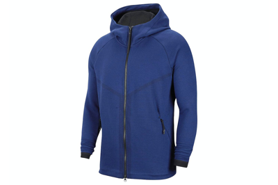 Pre-owned Nike Sportswear Tech Fleece Windrunner Full-zip Hoodie Diffused Blue