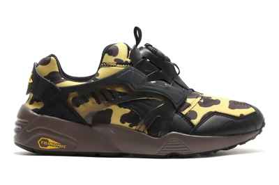 Pre-owned Puma Disc Blaze Leopard In Leopard Light Straw/chocolate