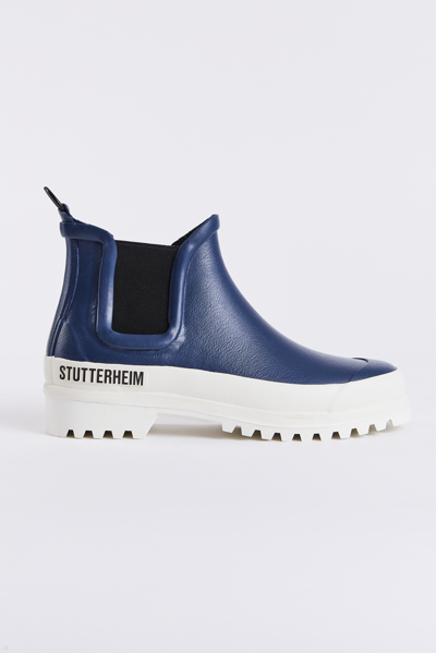 Stutterheim Chelsea Rainwalker Navy/white In Navy,white