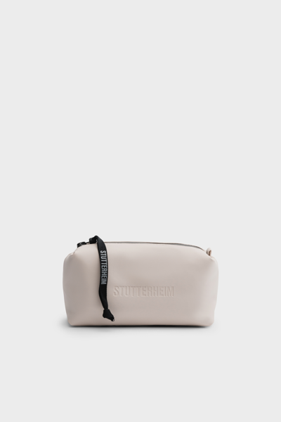 Stutterheim Container Small Wash Bag In Light Sand