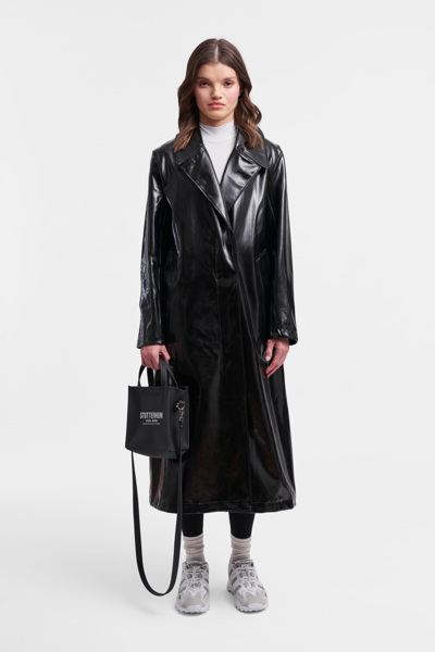 Stutterheim Mayfair Opal Trench Coat In Black