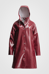 Stutterheim Mosebacke Opal Raincoat In Burgundy