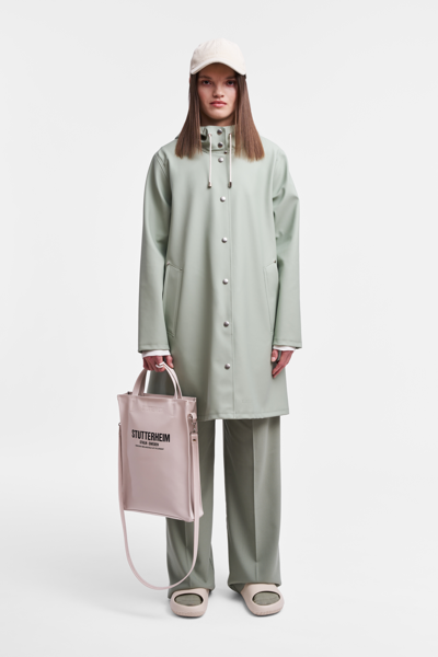 Stutterheim Mosebacke Raincoat In Sage