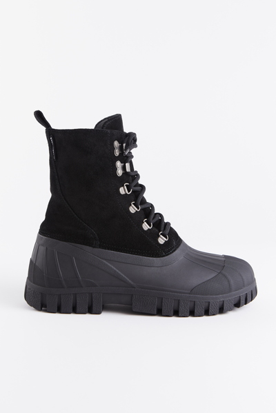 Stutterheim Patrol Boot Suede In Black