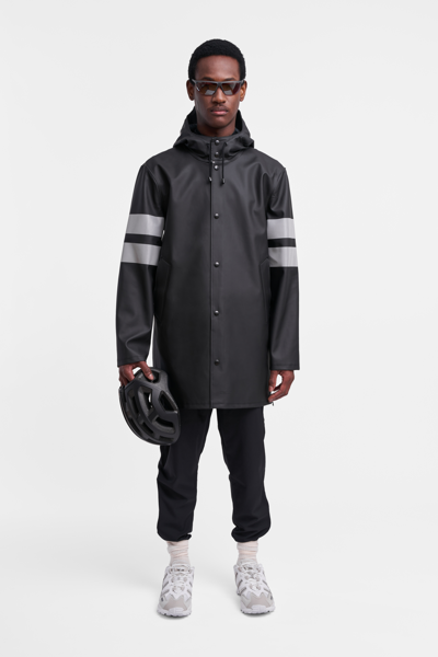 Stutterheim Stockholm Bike Raincoat In Black