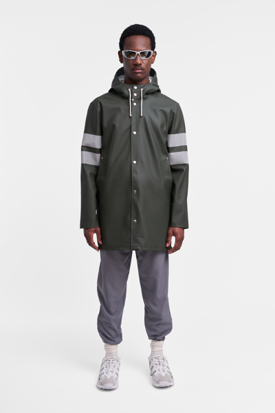 Stutterheim Stockholm Bike Raincoat In Green