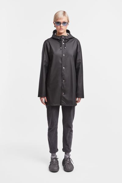 Stutterheim Stockholm Lightweight Raincoat In Black