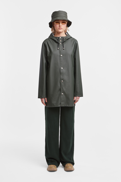 Stutterheim Stockholm Lightweight Raincoat In Green