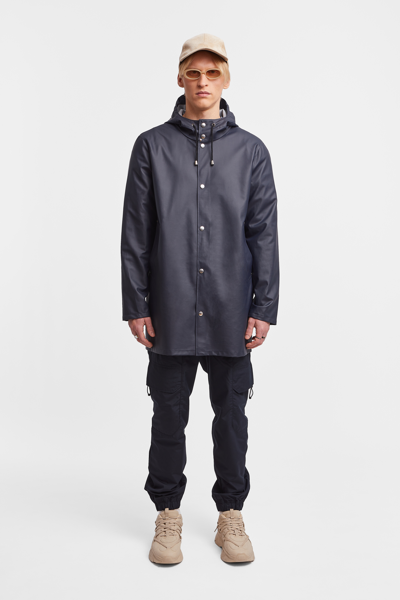 Stutterheim Stockholm Lightweight Raincoat In Navy