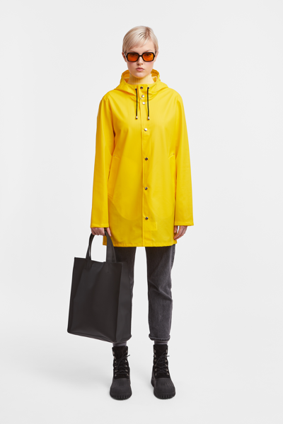 Stutterheim Stockholm Lightweight Raincoat In Yellow
