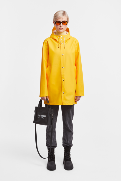 Stutterheim Stockholm Lightweight Raincoat In Warm Honey