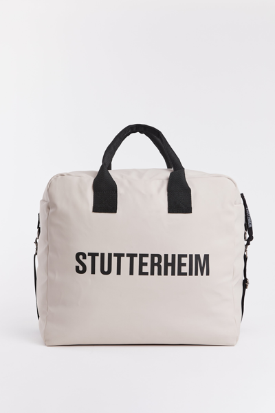 Stutterheim Svea Box Bag In Light Sand